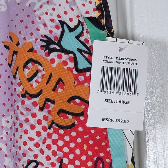 Fresh Prints of Bel Air Drill Space Ghost Graffiti Print Shorts Size Large - Picture 2 of 6